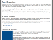 Tablet Screenshot of golfshack.net